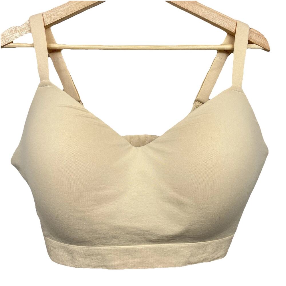 TrueKind Supportive Comfort Wireless Shaping Bra Size 4XL‎ Cream Nude Plus Size